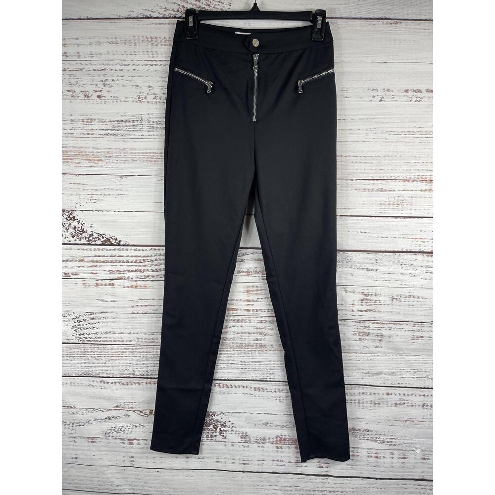 Tiger Mist Pants Women's Size S Black Jedediah Zip Pocket High Rise Slim Stretch